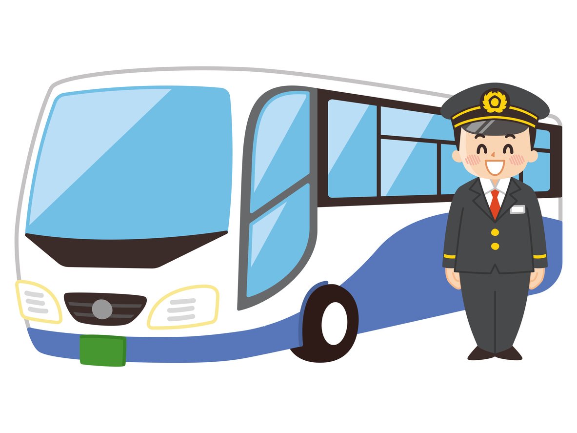 A male driver and a large bus. public transport.